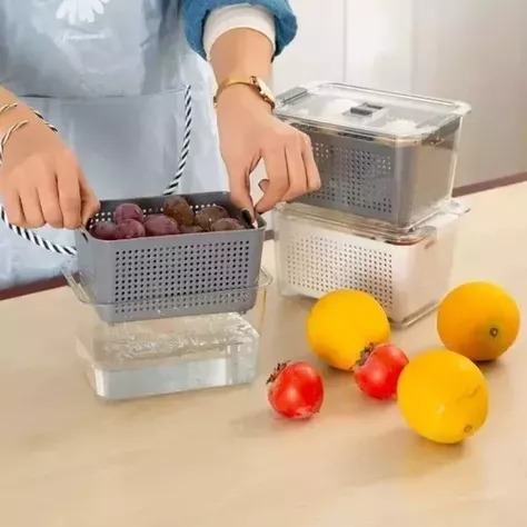 Caja Organizadora Refrigerador Sellada Dispensa Multiuso-1