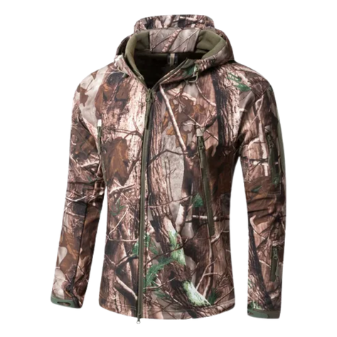 Chaqueta Softshell Tactica Militar Con Capucha Impermeable-0