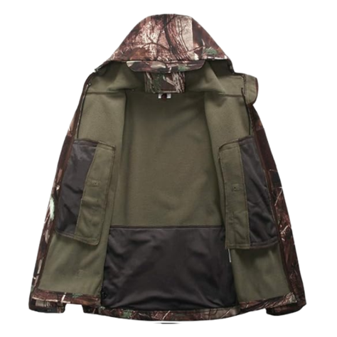 Chaqueta Softshell Tactica Militar Con Capucha Impermeable-2