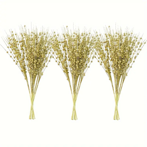 Ramas De Navidad Bayas Con Tallo De Acebo Navideño X 1 Uni-3