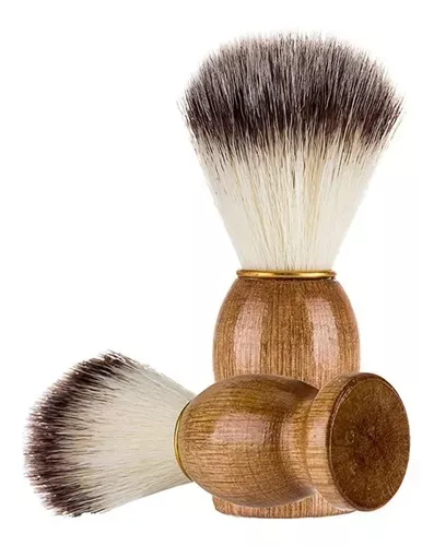 12x Brocha Hisopo De Madera Para Barba - Peluquería Barbería-2
