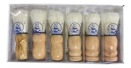 12x Brocha Hisopo De Madera Para Barba - Peluquería Barbería-7