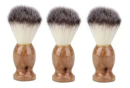 12x Brocha Hisopo De Madera Para Barba - Peluquería Barbería-0