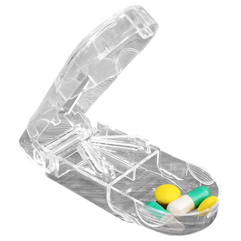 Corta Pastillas Con Recipiente Y Cuchilla Acero Inoxidable-1