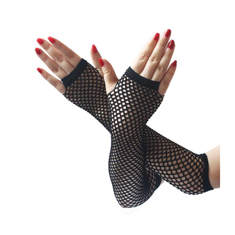 Guantes Manga Larga Red Malla Sin Dedos X1 -0