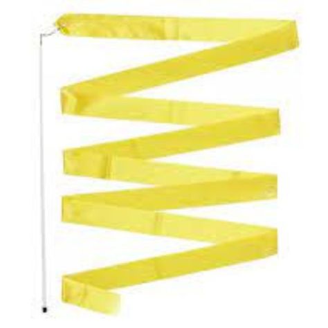 Cinta Gimnasia Rítmica Artistica Medida Oficial + Estilete - Amarillo-0