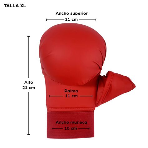 Par Guantes Mitonones Karate Artes Marciales Wkf Guantillas-2