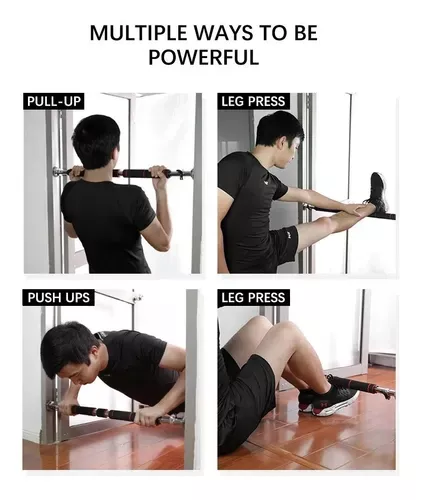 Barra Para Puerta Ajustable Ejercicios Pullups Dominadas 60-100cm-4