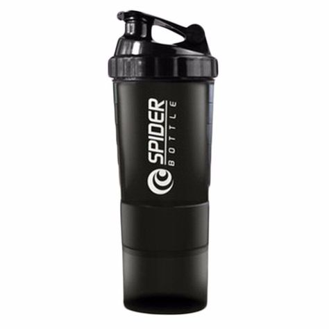 Shaker Botella Mezclador Batidos Proteina 500ml Fitness Gim - Azul-4