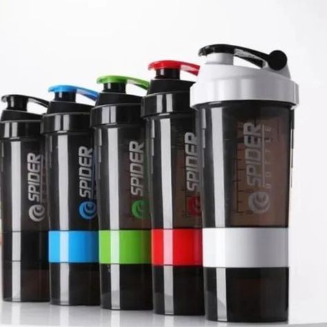 Shaker Botella Mezclador Batidos Proteina 500ml Fitness Gim - Azul-1