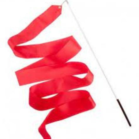 Cinta Gimnasia Rítmica Artistica Medida Oficial + Estilete - Rojo-0