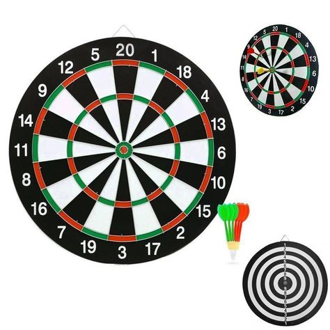 Set Tablero De Dardos-Tiro Al Blanco 40CM+6 Dardos-3