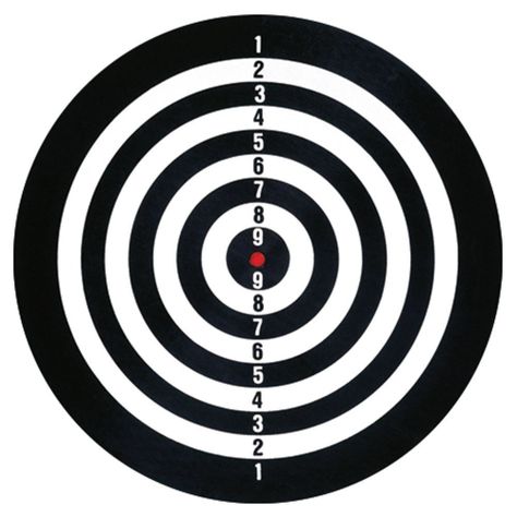 Set Tablero De Dardos-Tiro Al Blanco 40CM+6 Dardos-0