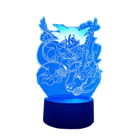 Lámpara Escritorio Dragon Ball Z Goku Shenron 3d Led-0