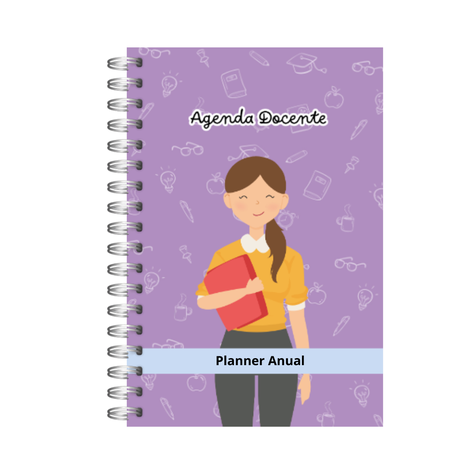 Agenda docente profesora Anual Papelería Personalizada 14-0