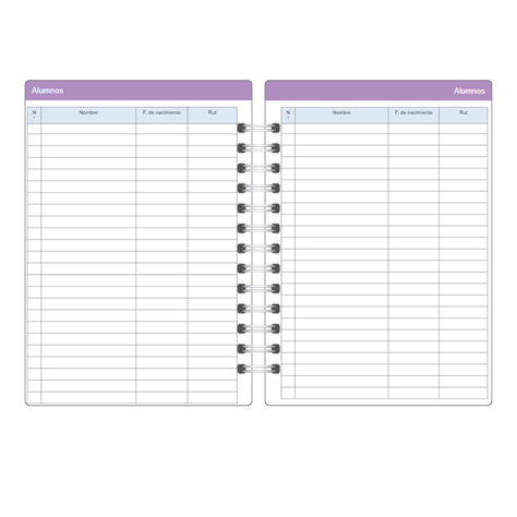 Agenda docente profesora Anual Papelería Personalizada 14-6