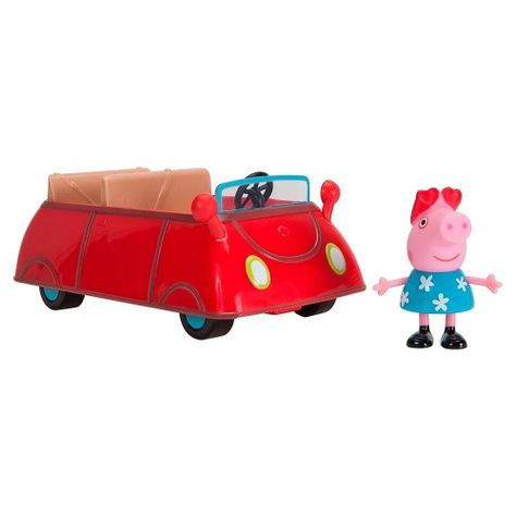 Auto Rojo De Peppa Pig-0