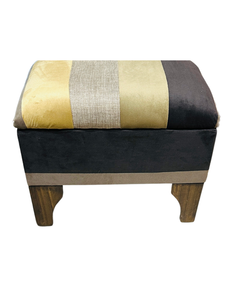 Banqueta Baúl Bicol Felpa 60x40x45x20 Rimar-3