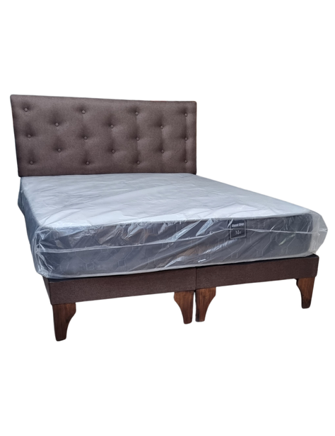 Cama Europea 2Plazas Cafe Lino Rimar-1