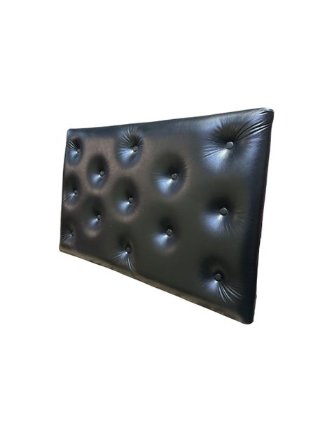 Respaldo 1 Plaza Negro Eco cuero Muebles Rimar-3