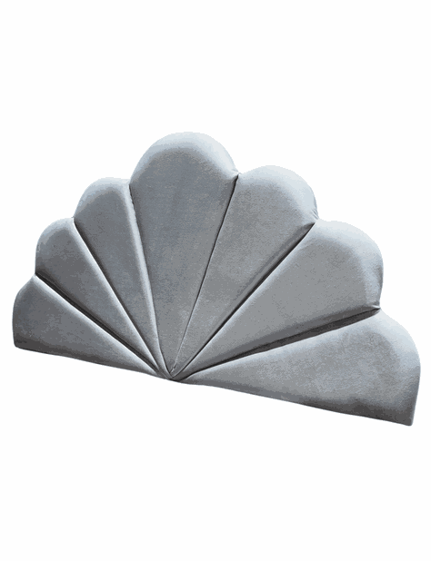 Respaldo Coral 1 1/2 Gris Claro Felpa Rimar-5