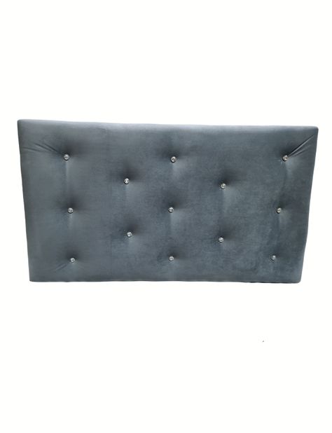 Respaldo 1.5 P Boton Diamante Gris Felpa Muebles Rimar-1