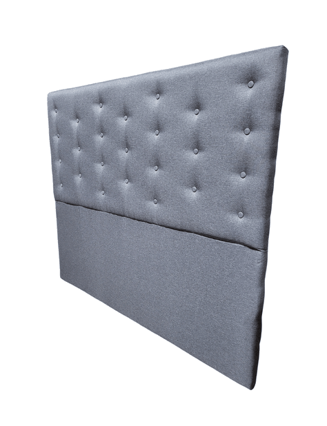 Respaldo Botoné Con Base 2P Lino Gris Claro-3