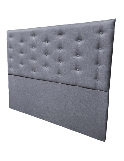 Respaldo Botoné Con Base 2P Lino Gris Claro-4