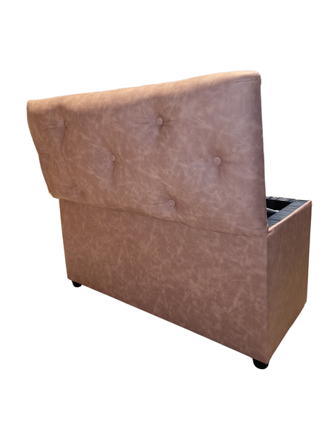 Baul Botone XL Palo Rosa Eco Cuero 95X40X50X40 Rimar-3