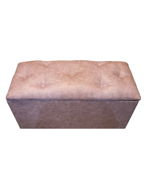 Baul Botone XL Palo Rosa Eco Cuero 95X40X50X40 Rimar-4