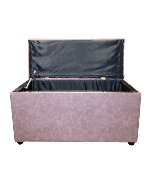 Baul Botone XL Palo Rosa Eco Cuero 95X40X50X40 Rimar-5
