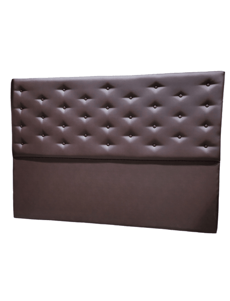 RESPALDO BOTONE A PISO KING CHOCOLATE ECO CUERO -2