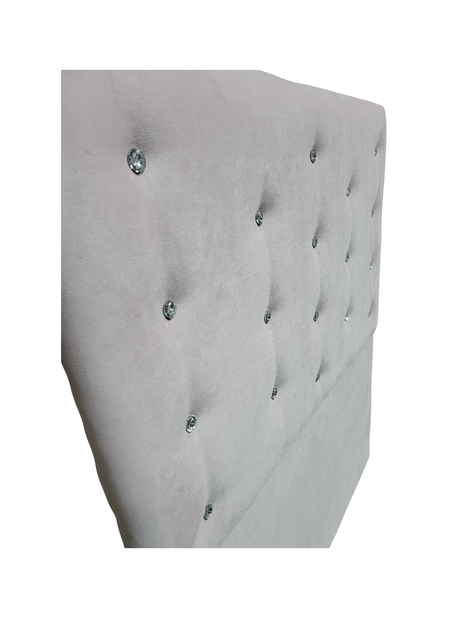 Respaldo 1 Plaza Crudo Felpa Botón Diamante a piso Muebles Rimar-4