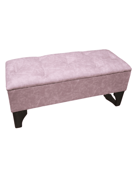Baúl Botone Palo Rosa Eco Cuero Rimar 105x40x45x20-1