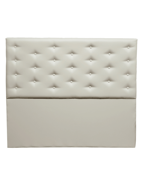 Respaldo 2 Plazas Beige Eco cuero Botone a piso Rimar-0