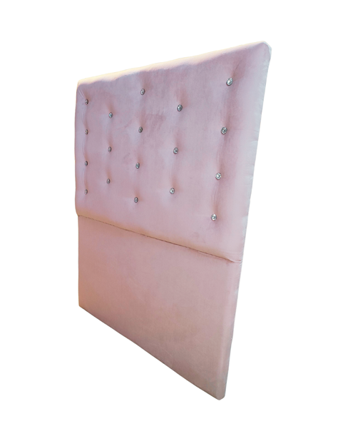 Respaldo 1.5 Rosa Pastel Boton Diamante a piso Muebles Rimar-2