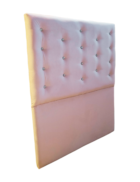 Respaldo 1.5 Rosa Pastel Boton Diamante a piso Muebles Rimar-3