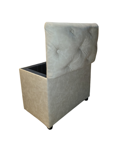 Baúl Botone Beige Eco Cuero 60x40x40x50 Muebles Rimar-3