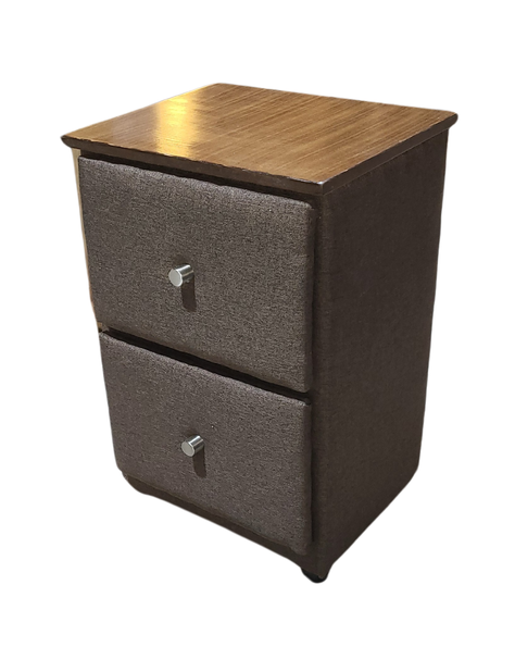 Veladores Doble Cajón Cafe Lino Muebles Rimar-2