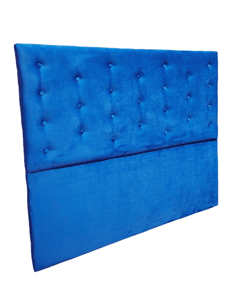 Respaldo Botoné Con Base 2P Azul Rey Felpa-4