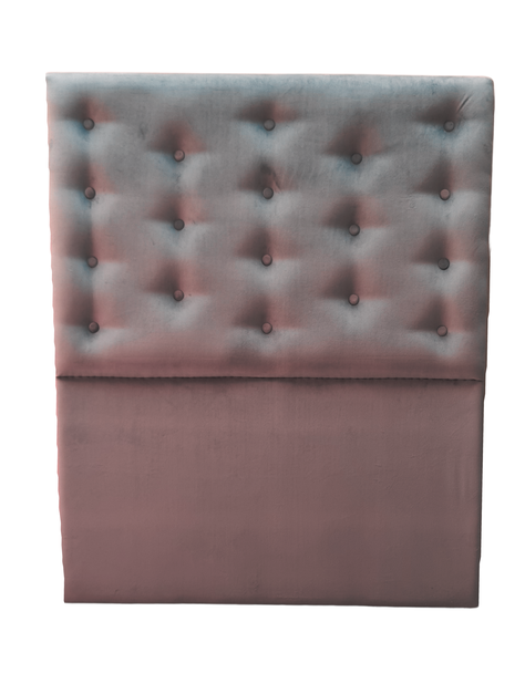 Respaldo 1.5 Gris Oscuro Felpa Botone a piso Muebles Rimar-0