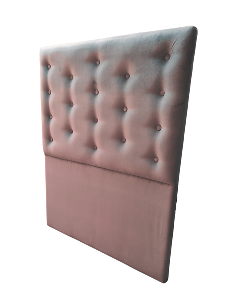 Respaldo 1.5 Gris Oscuro Felpa Botone a piso Muebles Rimar-2