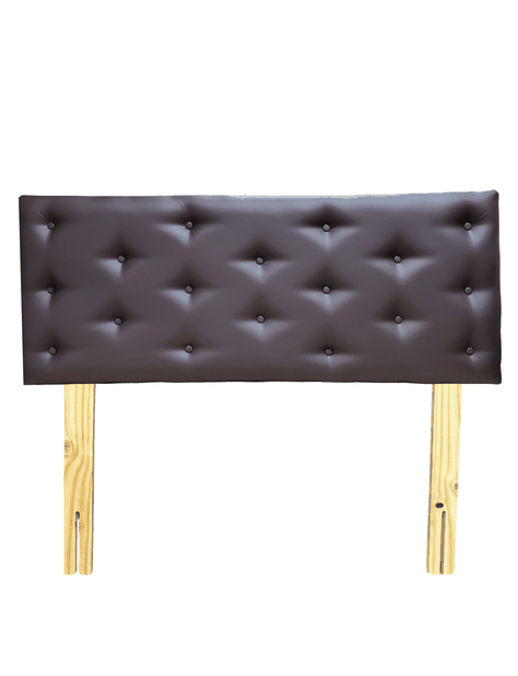 Respaldo 2 Plazas Chocolate eco cuero Muebles Rimar-3