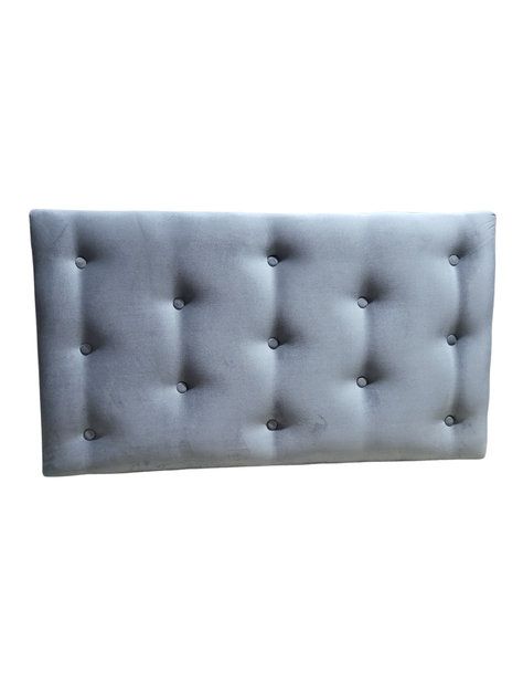 Respaldo 1.5 P Botone Gris Felpa Muebles Rimar-1