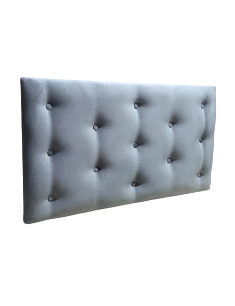 Respaldo 1.5 P Botone Gris Felpa Muebles Rimar-2