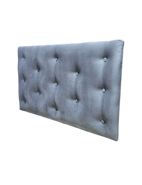 Respaldo 1.5 P Botone Gris Felpa Muebles Rimar-4