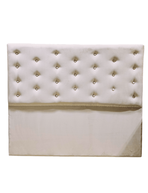 RESPALDO BOTONE A PISO 2 PLAZAS BEIGE FELPA -2