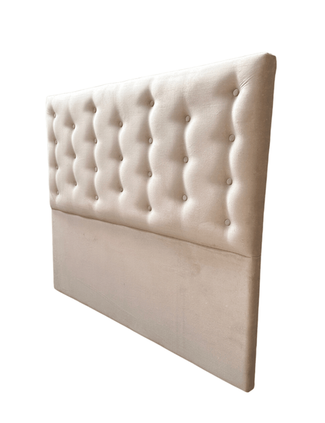 RESPALDO BOTONE A PISO 2 PLAZAS BEIGE FELPA -3