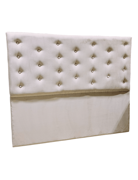 RESPALDO BOTONE A PISO 2 PLAZAS BEIGE FELPA -4