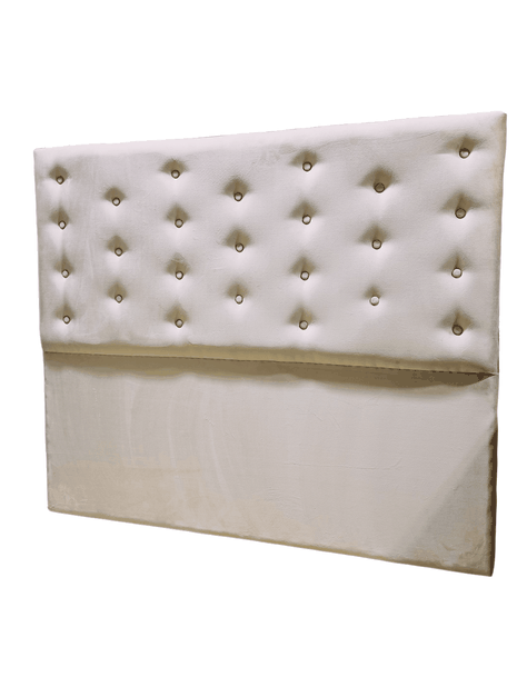 RESPALDO BOTONE A PISO 2 PLAZAS BEIGE FELPA -5
